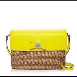 EUC Kate Spade Limoni Basketweave Clara Crossbody